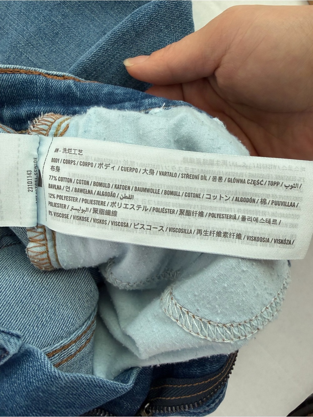 Abercrombie Kids Jeans Boys 11/12 Long Denim Taper Casual Preppy Pant - Picture 5 of 13